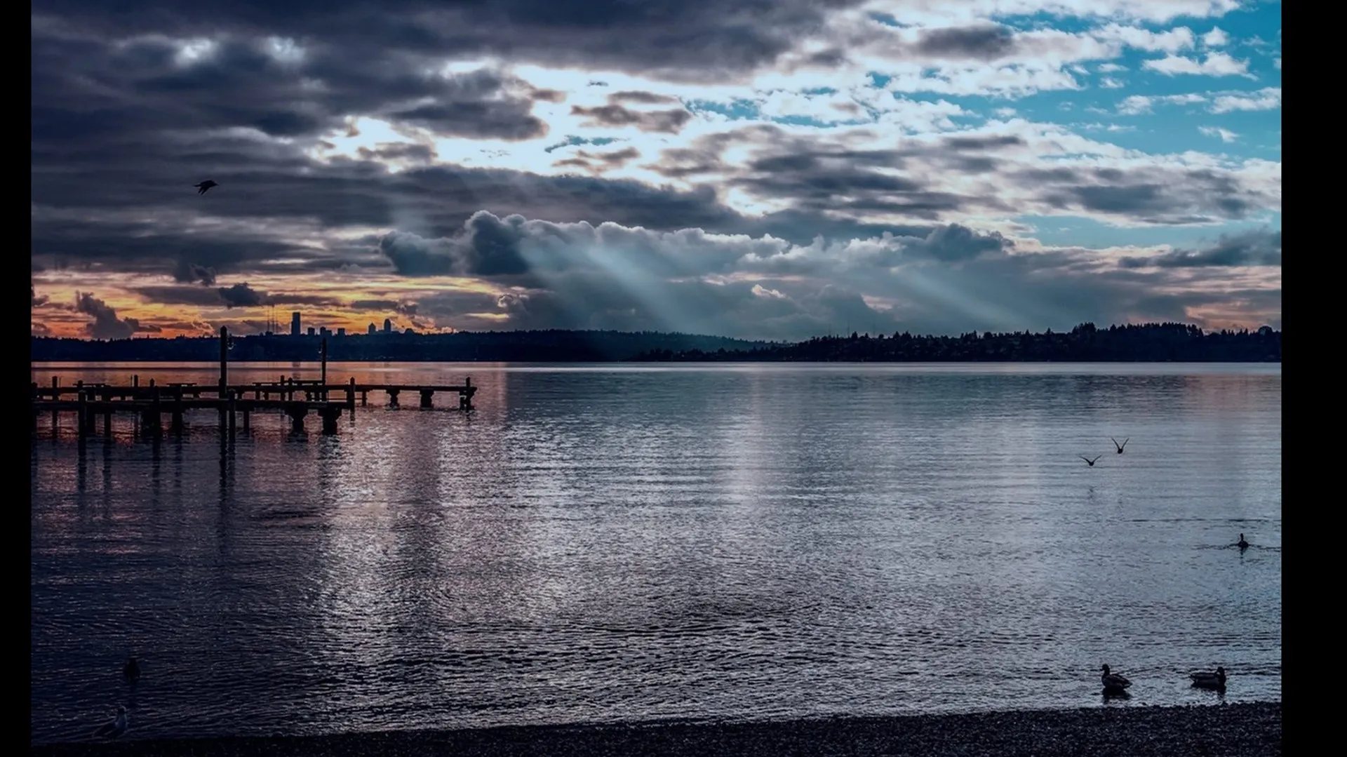 Lake Washington at sunset